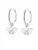 Hey Happiness Oorbellen ‘Fan Hoops’  zilver
