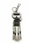 Karl Lagerfeld Sleutelhanger ‘Ikon Karl’  zwart / zilver / wit