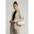 Coccinelle Leather Shoulder Bag In Cream