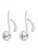 ELLI Oorbellen ‘Note’  zilver / transparant