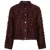 Red Button Rb bomber fringes burgundy