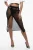 Midi-rok met hoge taille en mesh-design in zwart