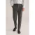 WE Fashion slim pantalon donkergroen