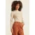 Sierra Sparkling gebreide top in zand