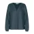 Vrouwelijke satijnen viscose blouse met geplooide details COMMA