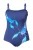 Ulla Popken Badpak  indigo / cyaan blauw / donkerblauw