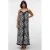 VERO MODA CURVE maxi jurk met zebraprint zwart
