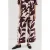 Mango high waist gebloemde casual broek donkerrood