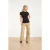 Smashed Lemon Elegante stretch top met gedrapeerde halslijn |