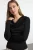 TRENDYOLMİLLA Dames Zwart Effen Lang Getailleerd Blouses