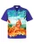 Hawaiihemdshop.de Overhemd ‘Hawaiihemd Beach Girl’  blauw