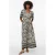 VERO MODA maxi jurk met zebraprint ecru