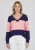 CALEY Blouse  navy / pastelroze