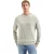No Excess Pullover crewneck melange with line taupe