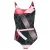 Girl’s Speedo Junior Tie Back Swimsuit in Black Red
