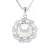 Ketting sieraden – Echte gekweekte zoetwaterparel knop 9-10 mm