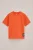 WE Fashion – Jongens T-shirt met patch – Oversized – Feloranje – Katoen –