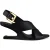 Balmain Anthem No Wedge-sandalen Zwart