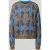 Oui Gebreide pullover in all-over look met ronde hals