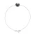 Armband Tahitian Pearl Ronde 8-9 mm Chain Convict White Gold