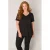 Base Level Curvy basic T-shirt Alba zwart