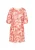 Usha Jurk  beige / rood