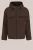 WE Fashion – Heren waterafstotend jack met capuchon – Regular fit – Donkerbruin –