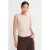 Dames Slim-fit Cut-out Cropped Blouse