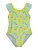 BLUE SEVEN Badpak  aqua / geel / donkergroen