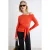 TRENDYOLMİLLA Dames Rood Effen Lang Getailleerd Blouses