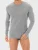 zd ZERO DEFECTS Onderhemd ‘Long-Sleeved T-Shirt Egyptian Cotton’  grijs