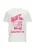QS Shirt  framboos / wit