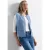 Vest met ronde hals in corduroy-look