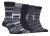 Farah – 5-pak Heren Dun Ademend Klassiek Gestreept Patroon Zachte Bovenkant Katoenen Dress Socks – FCS271BLKCHA (Gestreept)