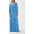 IVY OAK Niobe Maxi Length Ruffle Dress Flower Summer Sky