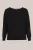 WE Fashion – Dames fijngebreide trui – Curve – Regular fit – Zwart – Livaeco™ Viscose – Plus Size