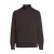 BOSS Ze_Smallzip relaxed fit sweater – dark brown