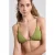 America Today voorgevormde triangel bikinitop Amber met textuur olijfgroen
