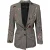 Escada Gehaakte Houndstooth Broekpak Set in Grijze Wol