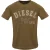 Diesel Monotone Reliëflogo Bruin Koffielikeur T-shirt