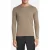 John Varvatos Lex Ls Linen Blend Slub Crew With Roll N Haze Grey