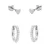KARMA Jewelry sterling zilveren oorbellen Let’s Rock (set van 2)
