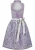 STOCKERPOINT Dirndl ‘Nadira’  lichtgrijs / lila