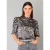 YEST Betsy Tops – Steel Grey/Multi Col