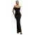 Offshoulder Chiffon Jurk Dames Goddiva