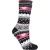 Heat Holders – Dames Fairisle Slipper Sokken – Zwart / Koraal