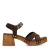 Manfield suède sandalettes bruin