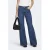 ONLY high waist wide leg jeans dark blue denim