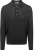 King Essentials The Robert Long Sleeve Poloshirt Merino Zwart