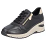 Rieker Sneakers met sleehak , vrijetijdsschoen, lage schoen, veterschoen met rits